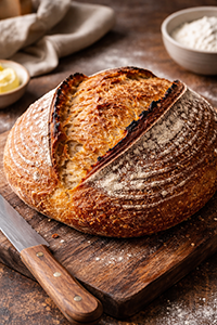 Loaf of Sourdough Bread